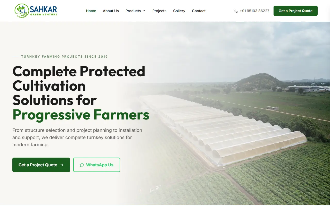 Screenshot of SAHKAR GREEN VENTURE